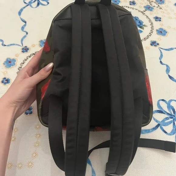 Coach Charlie Camouflage Rose Mini Backpack in Canvas - Picture 5 of 10